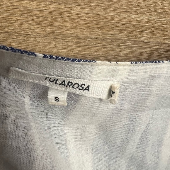 Tularosa blue and white striped tassel tunic dress size small - Picture 10 of 11